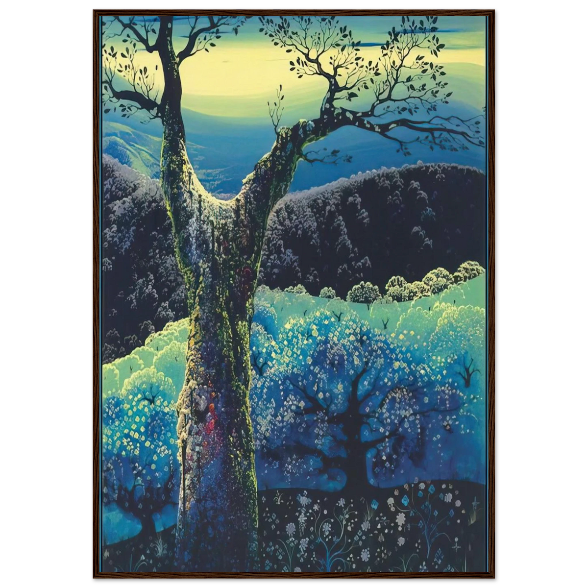 Orchard in Bloom Framed Poster | Eyvind Earle Framed Prints Wall Art | Eyvind Earle Prints