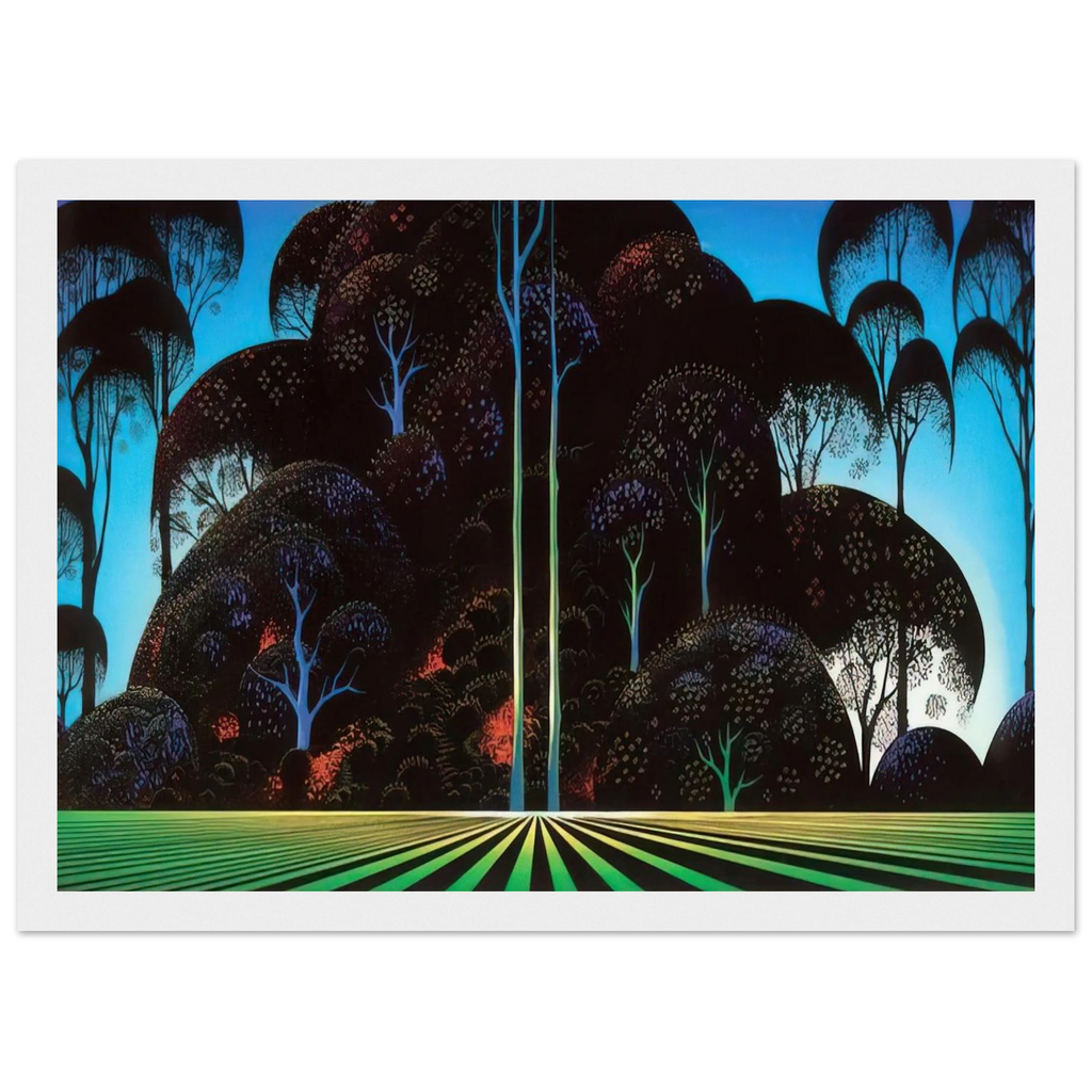 Forest Bouquet Framed Poster | Eyvind Earle Framed Prints Wall Art | Eyvind Earle Prints