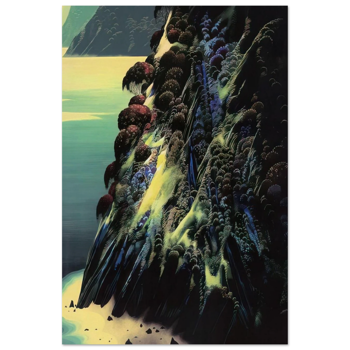 Big Sur Poem Poster | Eyvind Earle Poster | Eyvind Earle Prints