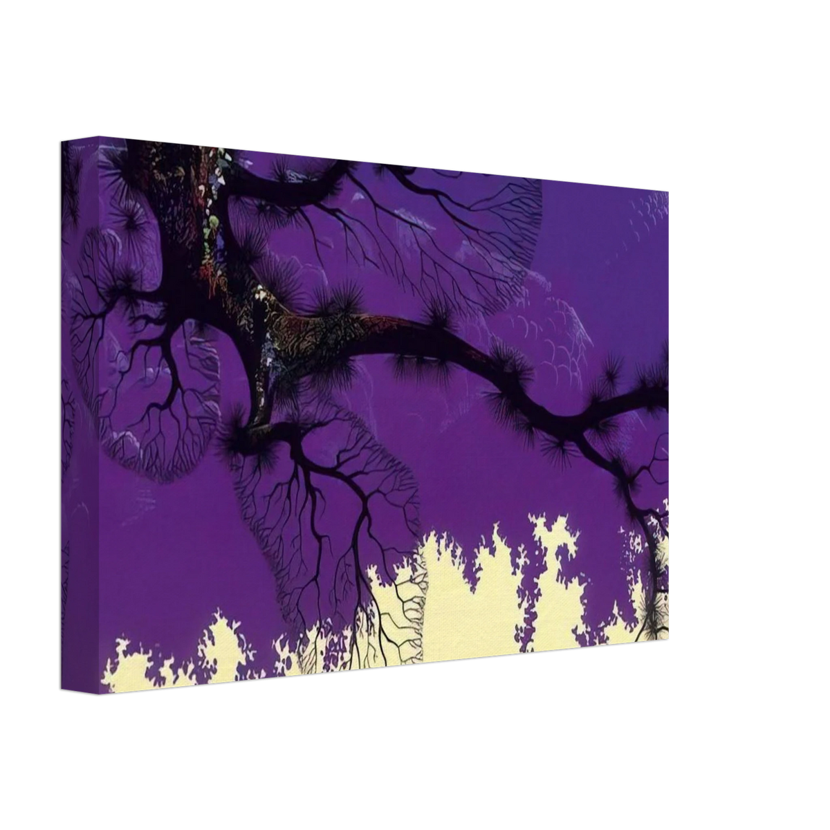 Purple Coastline Canvas | Eyvind Earle Canvas | Eyvind Earle Prints