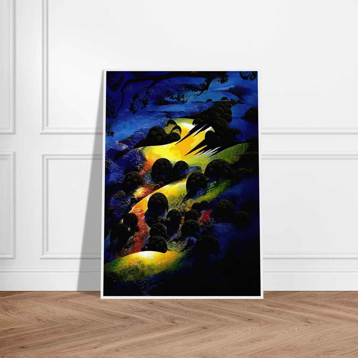 Sunset Flame Framed Poster | Eyvind Earle Framed Prints Wall Art | Eyvind Earle Prints