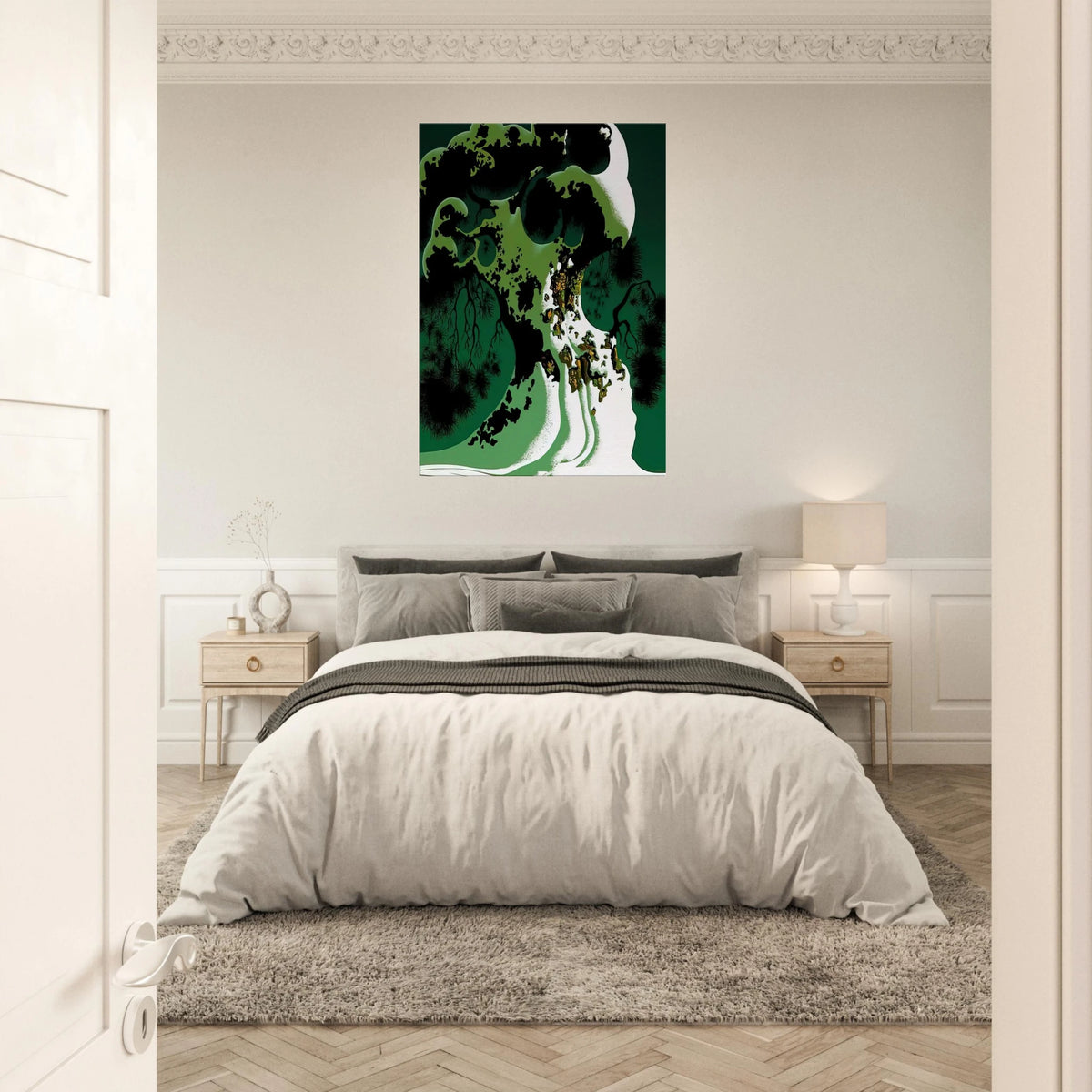 Snow Covered Bonsai Canvas | Eyvind Earle Canvas | Eyvind Earle Prints