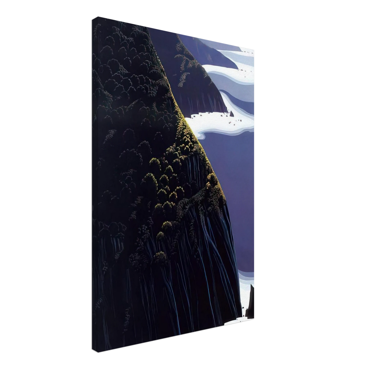 Gray Big Sur Canvas | Eyvind Earle Canvas | Eyvind Earle Prints