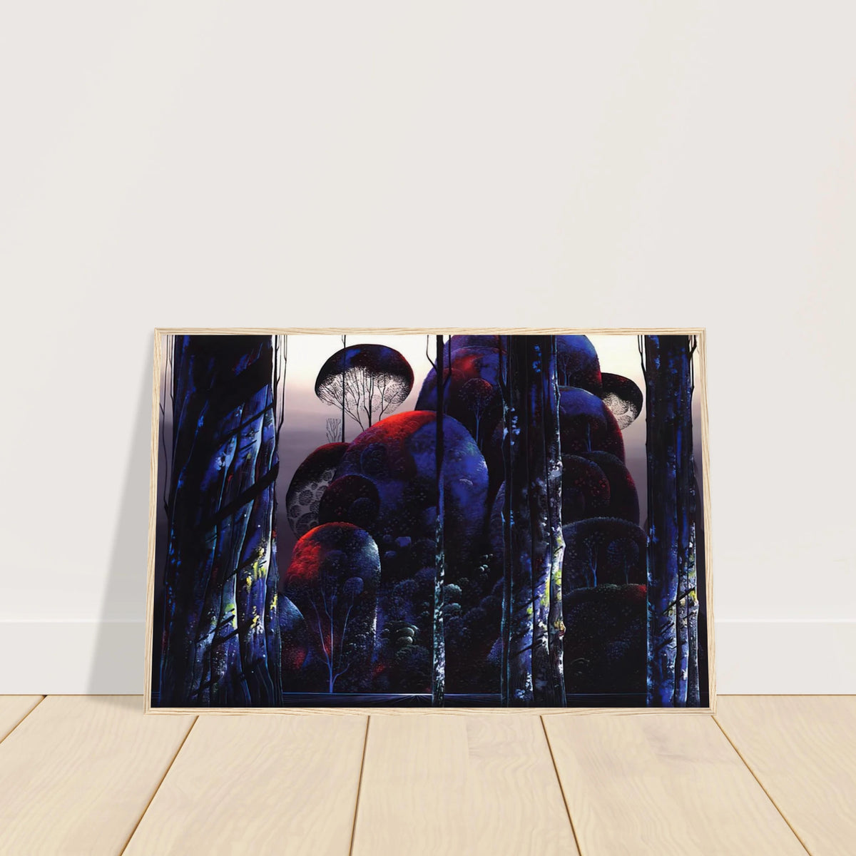 Trees Draped in Autumn Framed Poster | Eyvind Earle Framed Prints Wall Art | Eyvind Earle Prints