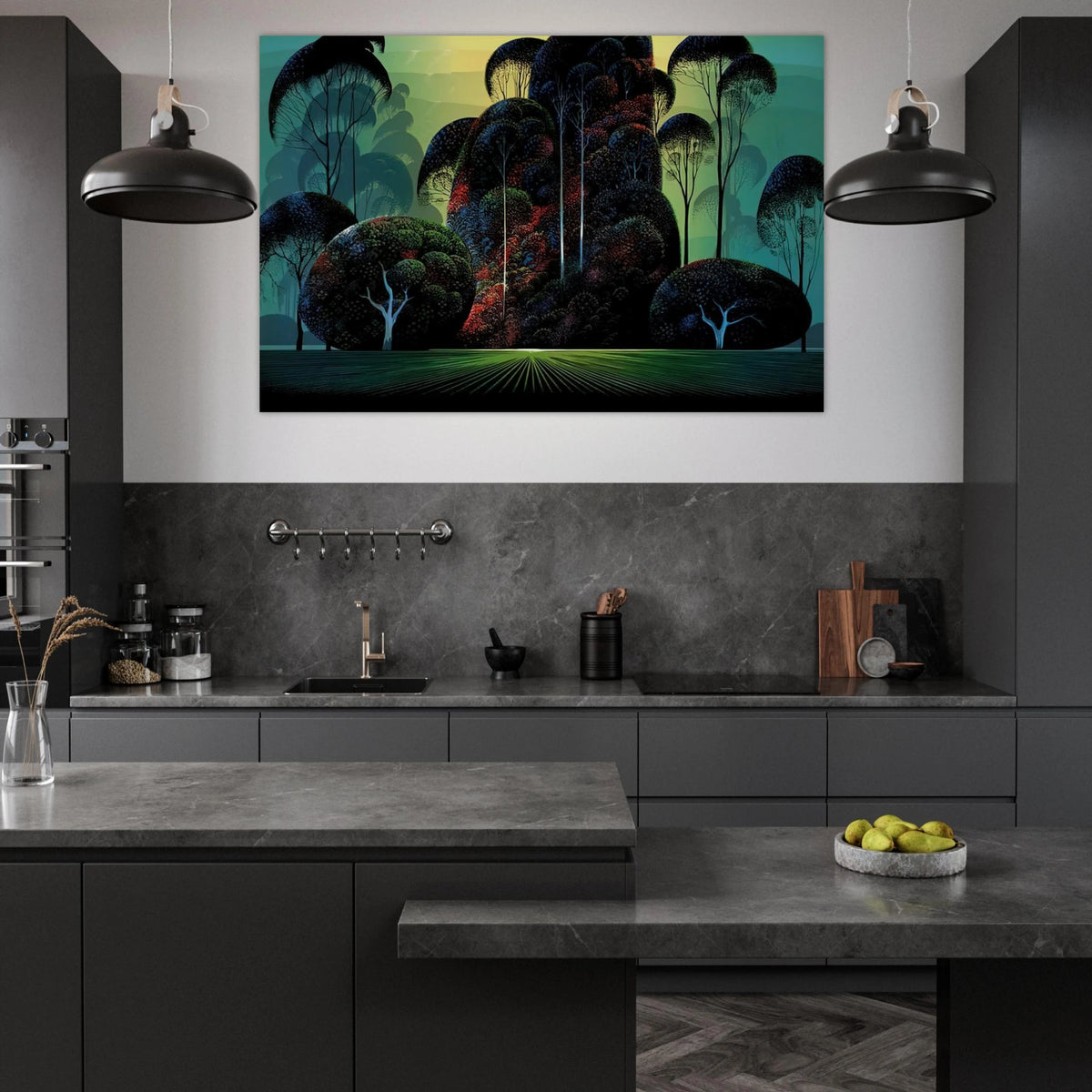 Mendacino Poster | Eyvind Earle Poster | Eyvind Earle Prints
