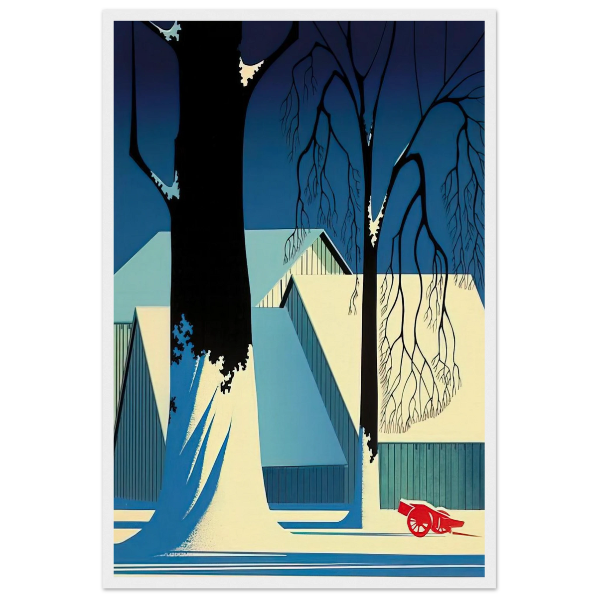 Turquoise Framed Poster | Eyvind Earle Framed Prints Wall Art | Eyvind Earle Prints