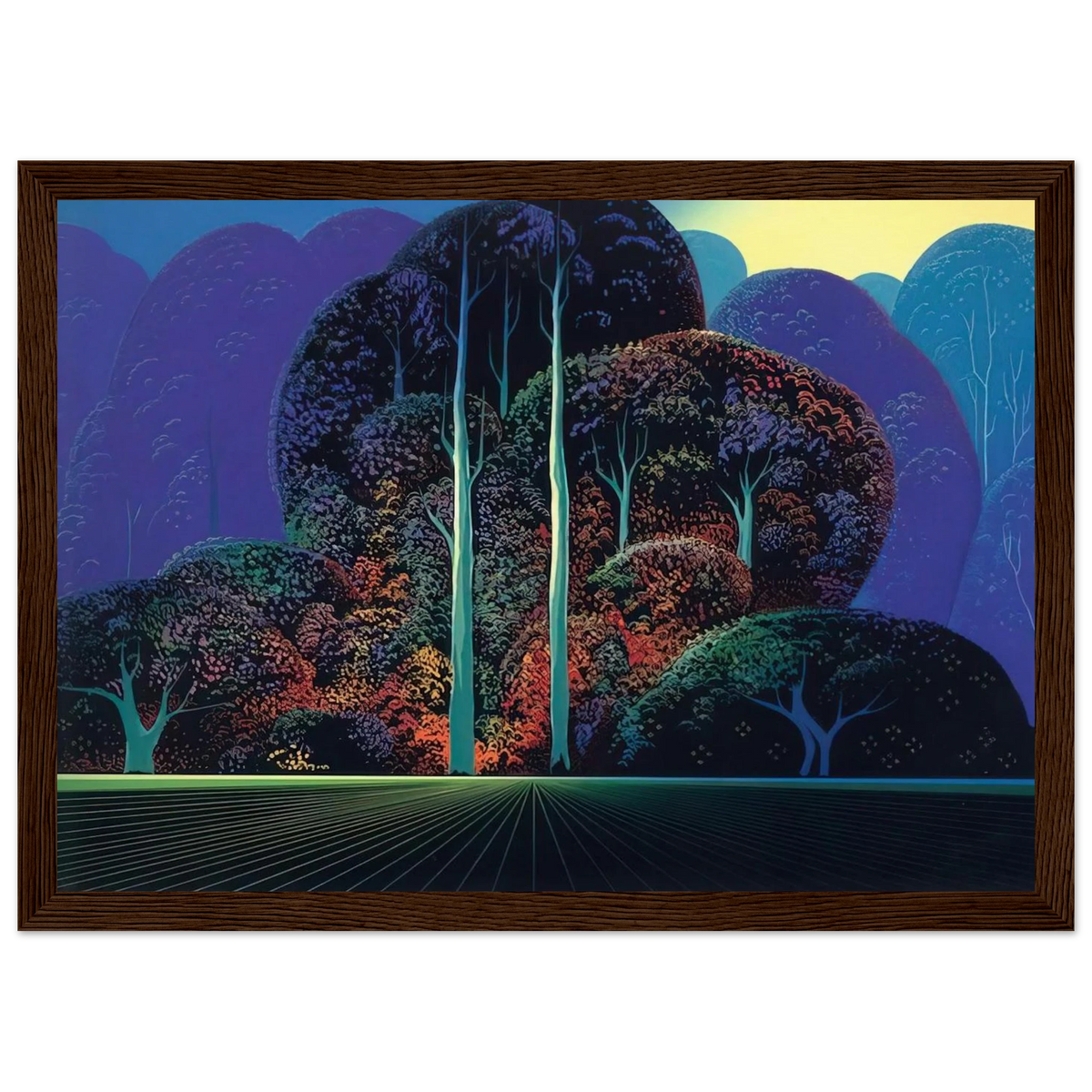 Softening Shades of Twilight Framed Poster | Eyvind Earle Framed Prints Wall Art | Eyvind Earle Prints