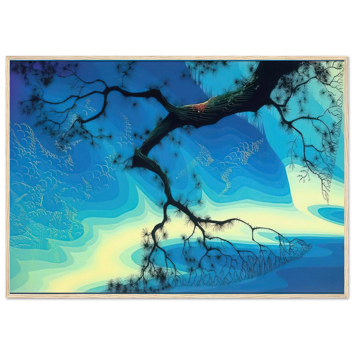 Ocean Mist Framed Poster | Eyvind Earle Framed Prints Wall Art | Eyvind Earle Prints