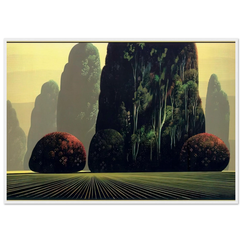 Autumn Eucalyptus Framed Poster | Eyvind Earle Framed Prints Wall Art | Eyvind Earle Prints