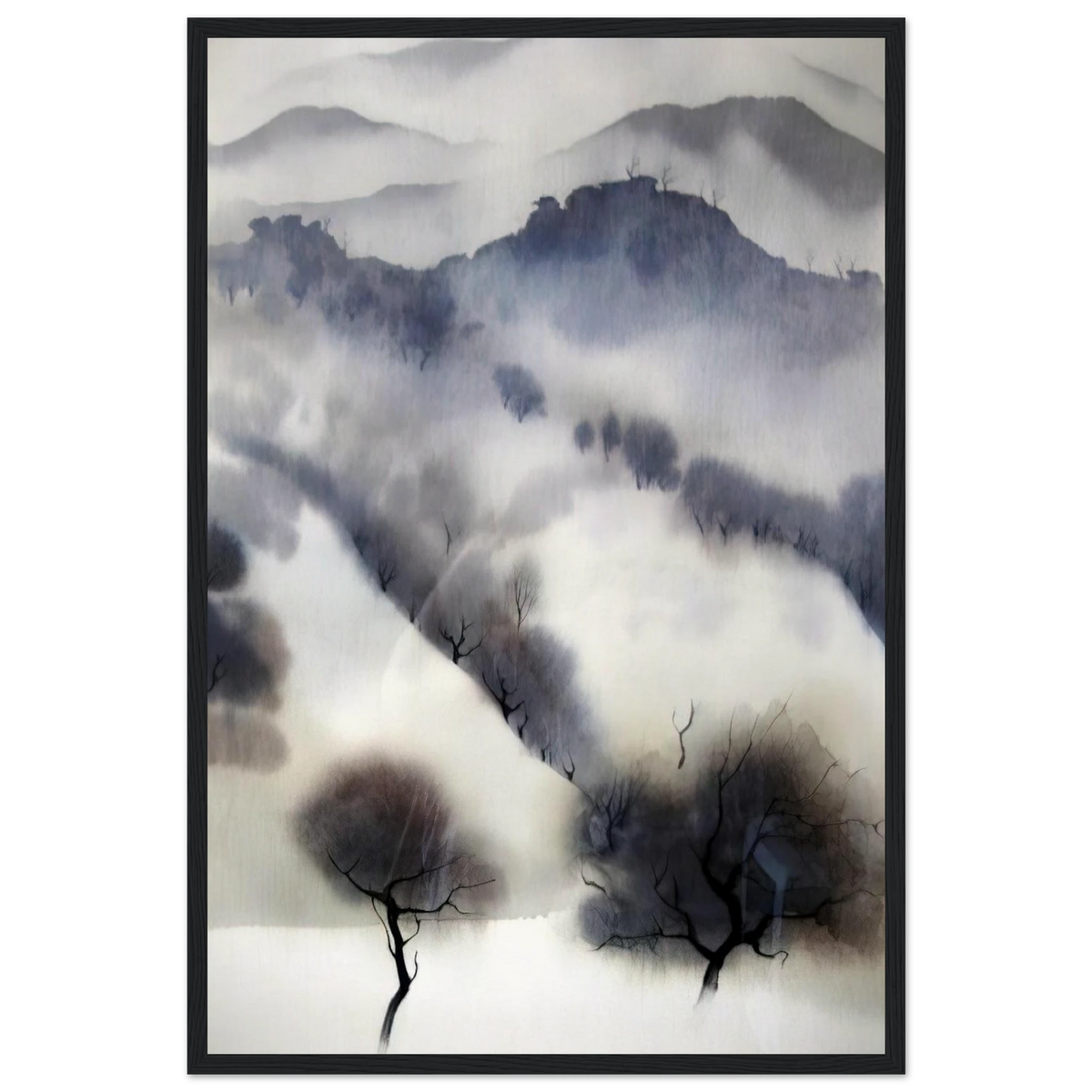 California landscape Framed Poster | Eyvind Earle Framed Prints Wall Art | Eyvind Earle Prints