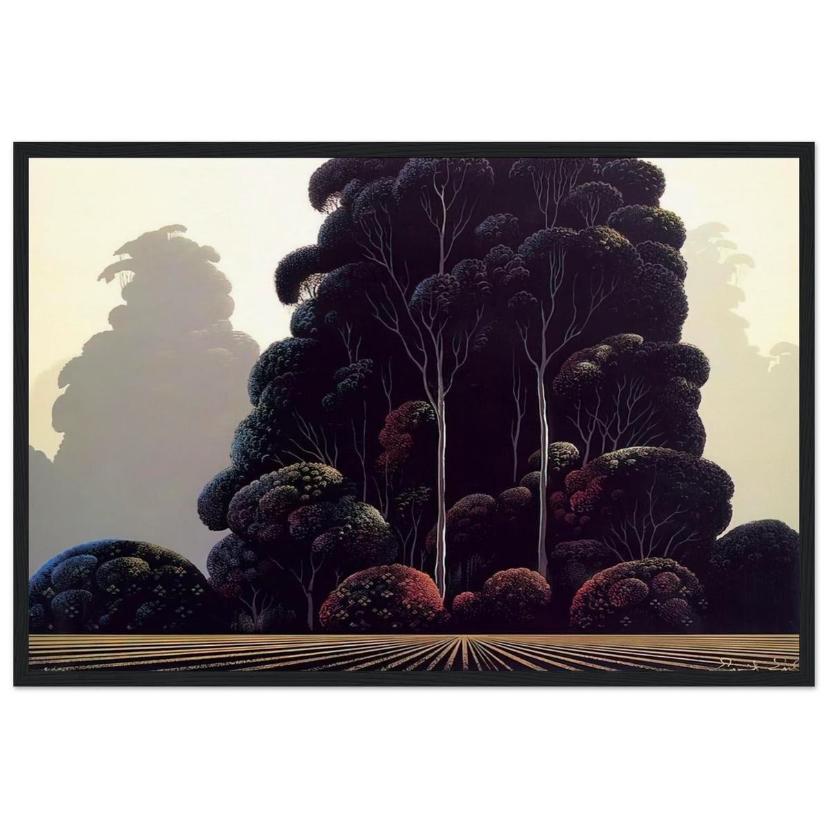 Autumn Framed Poster | Eyvind Earle Framed Prints Wall Art | Eyvind Earle Prints