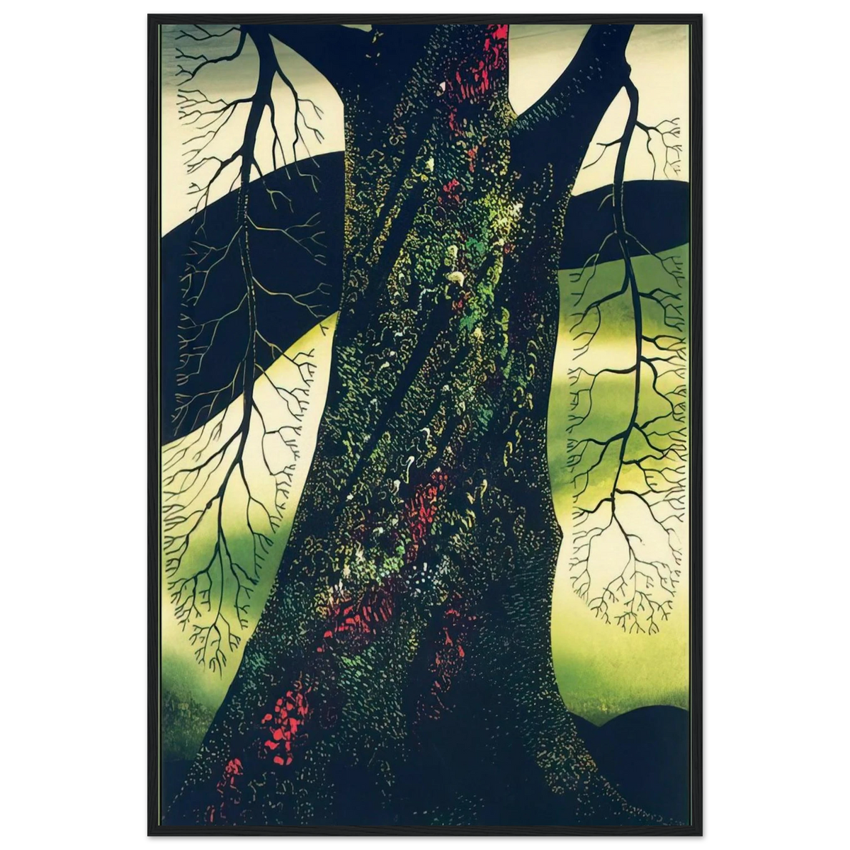 Oak Tree Framed Poster | Eyvind Earle Framed Prints Wall Art | Eyvind Earle Prints