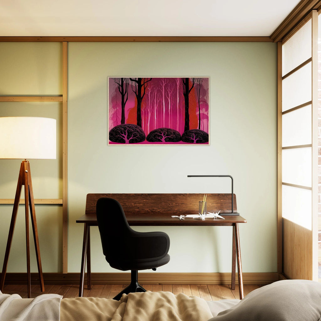 Crimson Glory Framed Poster | Eyvind Earle Framed Prints Wall Art | Eyvind Earle Prints