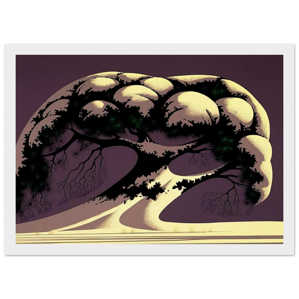 Snow Tree Framed Poster | Eyvind Earle Framed Prints Wall Art | Eyvind Earle Prints