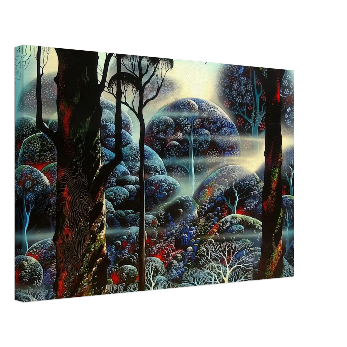 Mist in the Dark Woods Canvas | Eyvind Earle Canvas | Eyvind Earle Prints