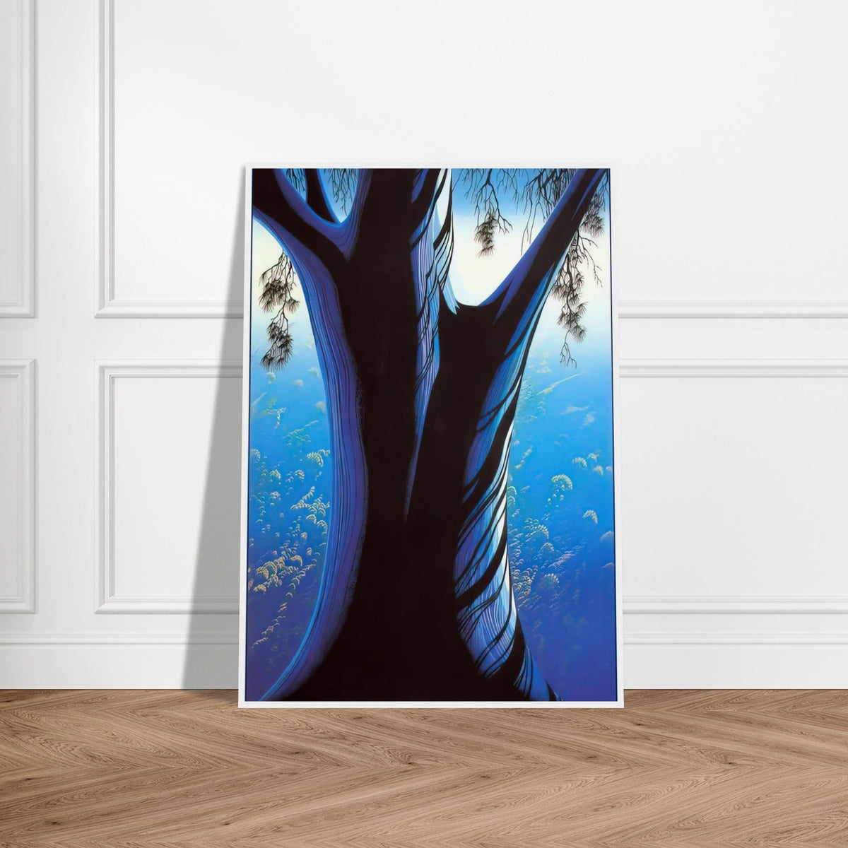 Blue Pine Framed Poster | Eyvind Earle Framed Prints Wall Art | Eyvind Earle Prints