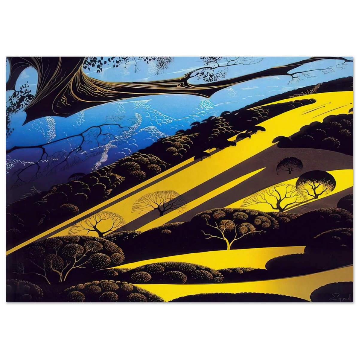 Gaviota Pass Poster | Eyvind Earle Poster | Eyvind Earle Prints