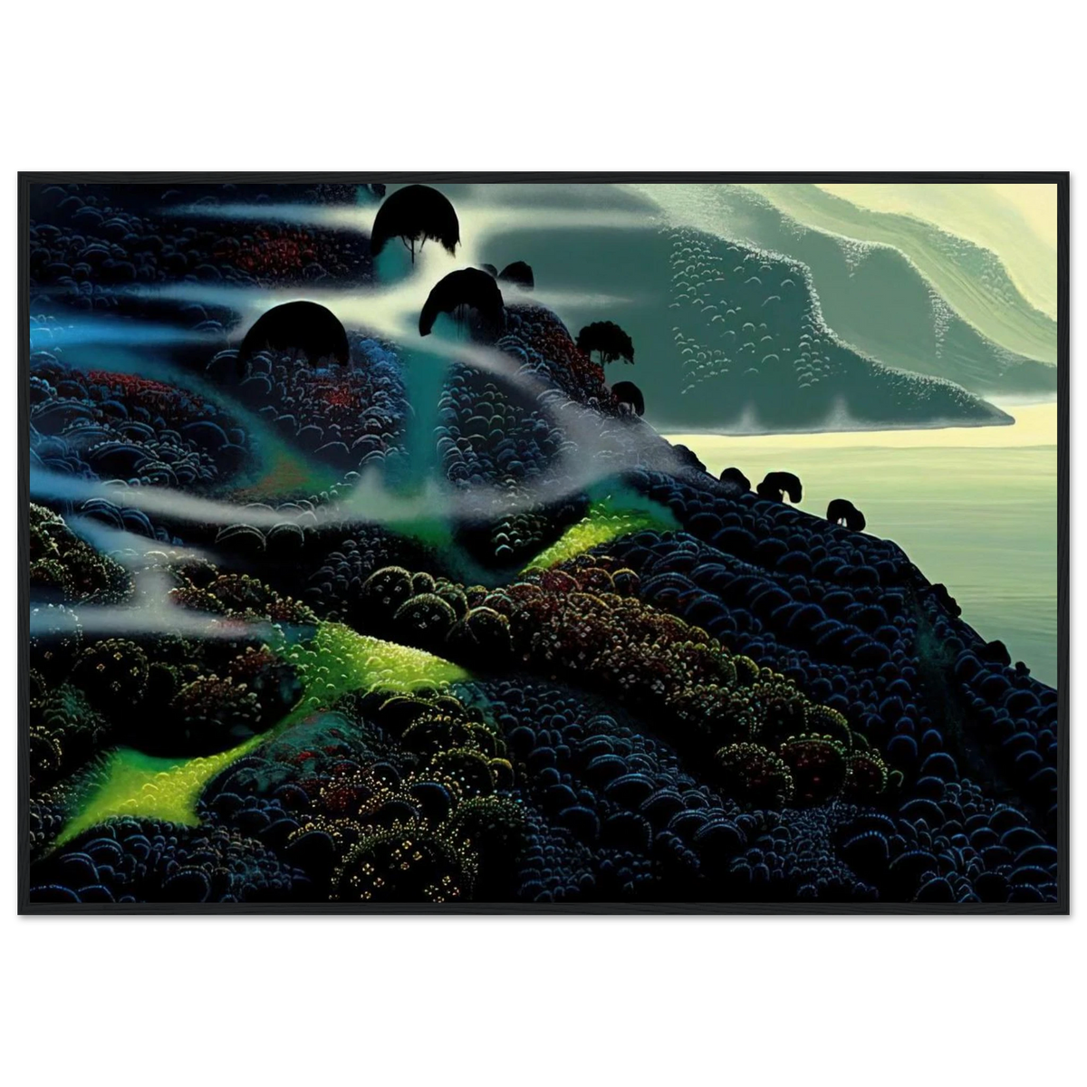 Ocean Paradise Framed Poster | Eyvind Earle Framed Prints Wall Art | Eyvind Earle Prints