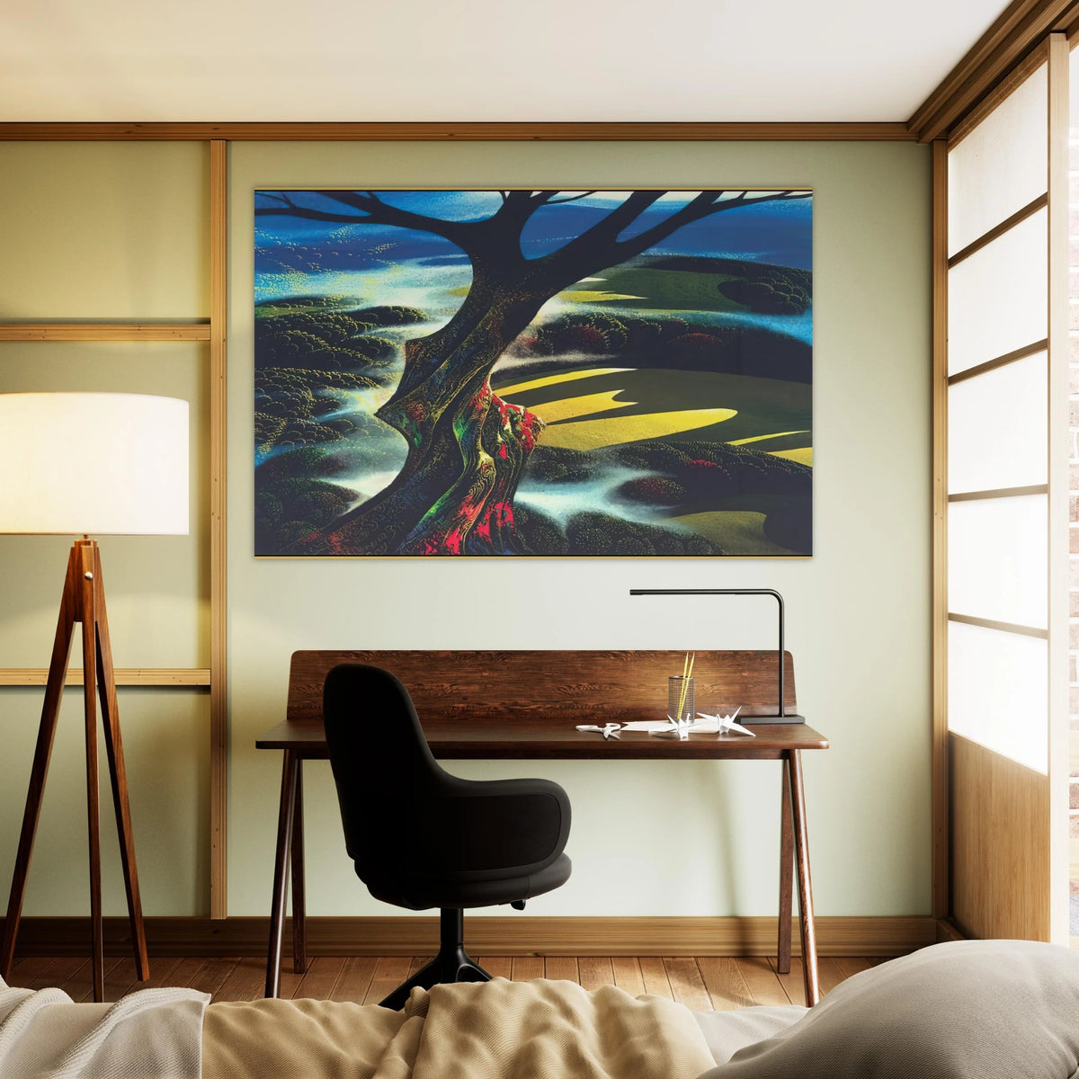 Autumn Shadows Poster | Eyvind Earle Poster | Eyvind Earle Prints