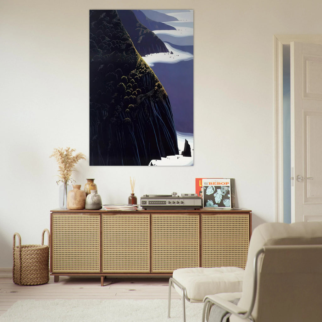 Gray Big Sur Poster | Eyvind Earle Poster | Eyvind Earle Prints