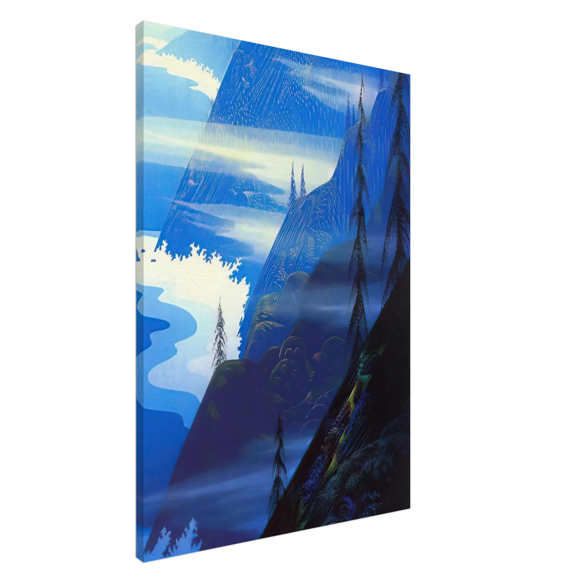 Stardust blue Canvas | Eyvind Earle Canvas | Eyvind Earle Prints