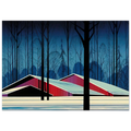 Winter Barns Poster | Eyvind Earle Poster | Eyvind Earle Prints