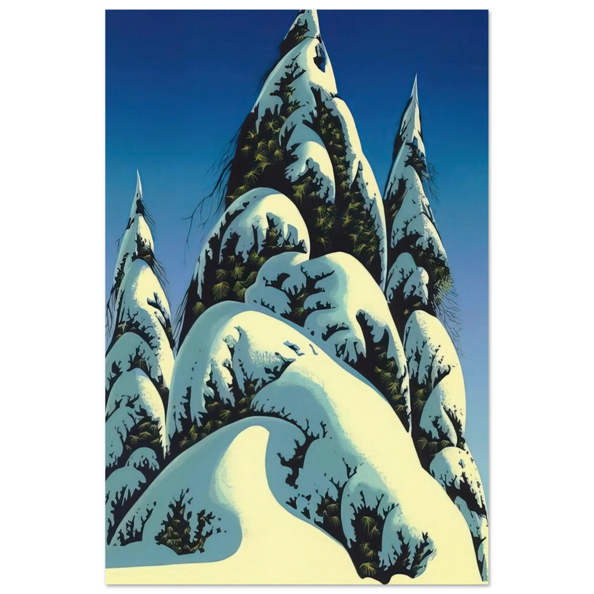 New Fallen Snow Poster | Eyvind Earle Poster | Eyvind Earle Prints
