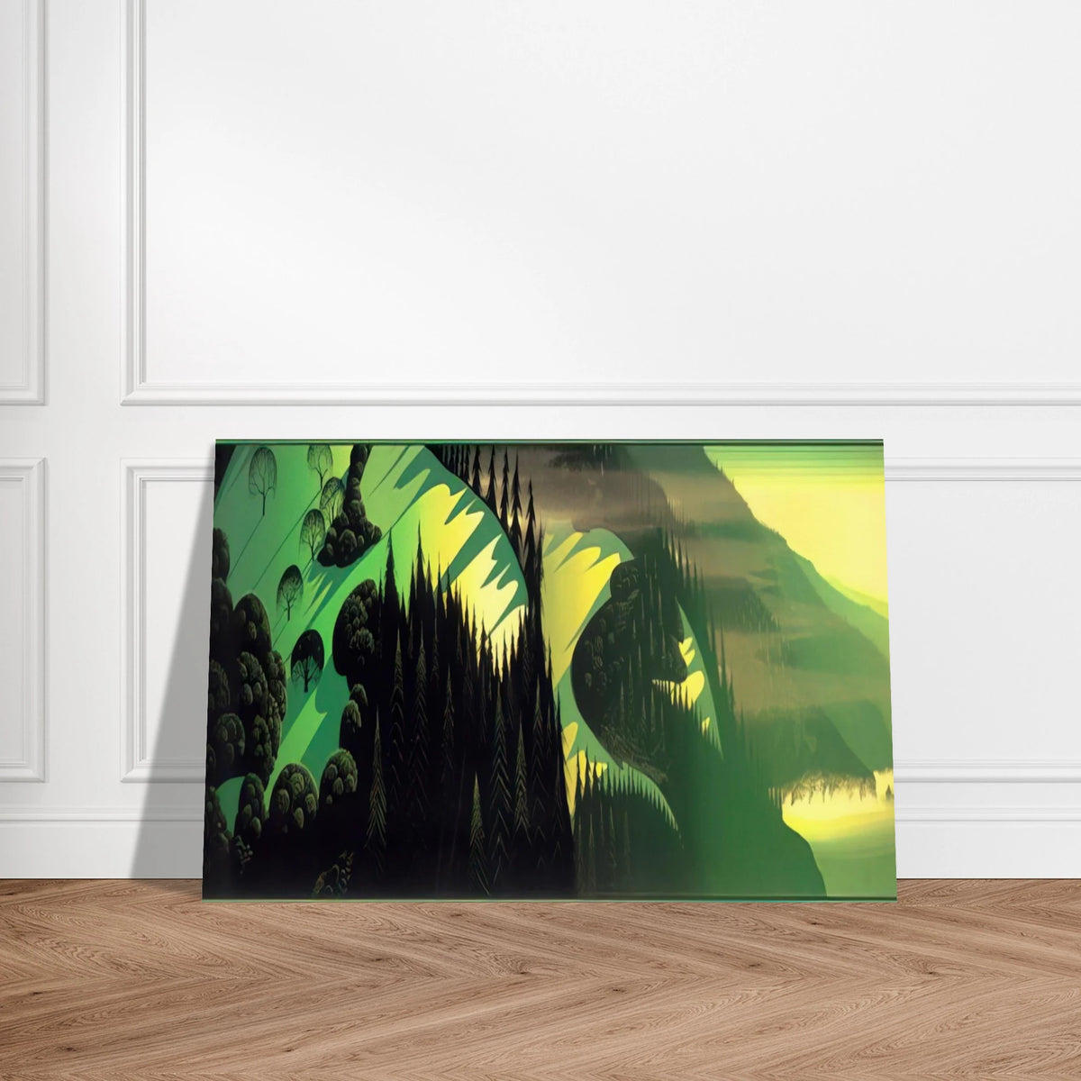 Three Pastures by the Sea Poster | Eyvind Earle Poster | Eyvind Earle Prints