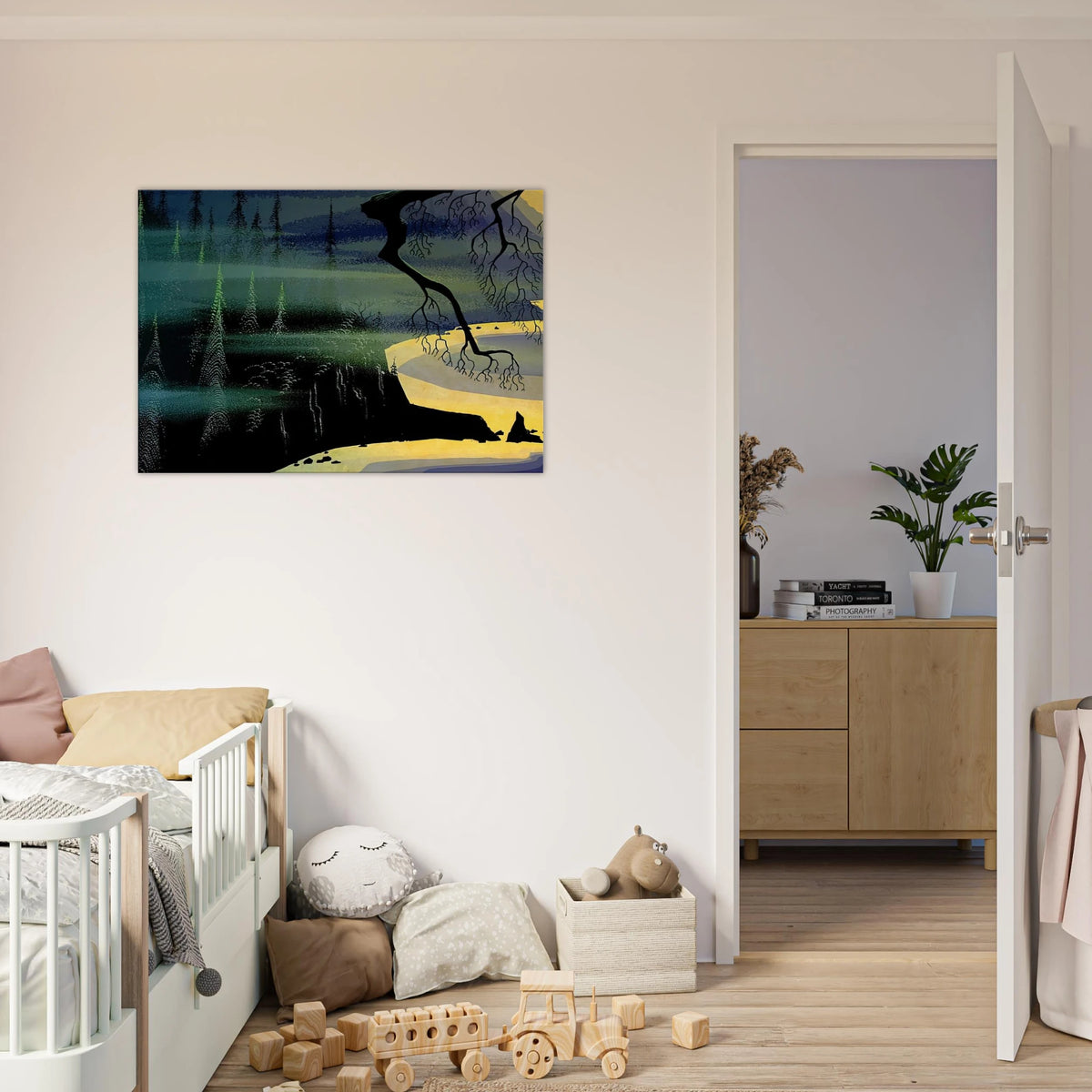 Blue Mist Canvas | Eyvind Earle Canvas | Eyvind Earle Prints