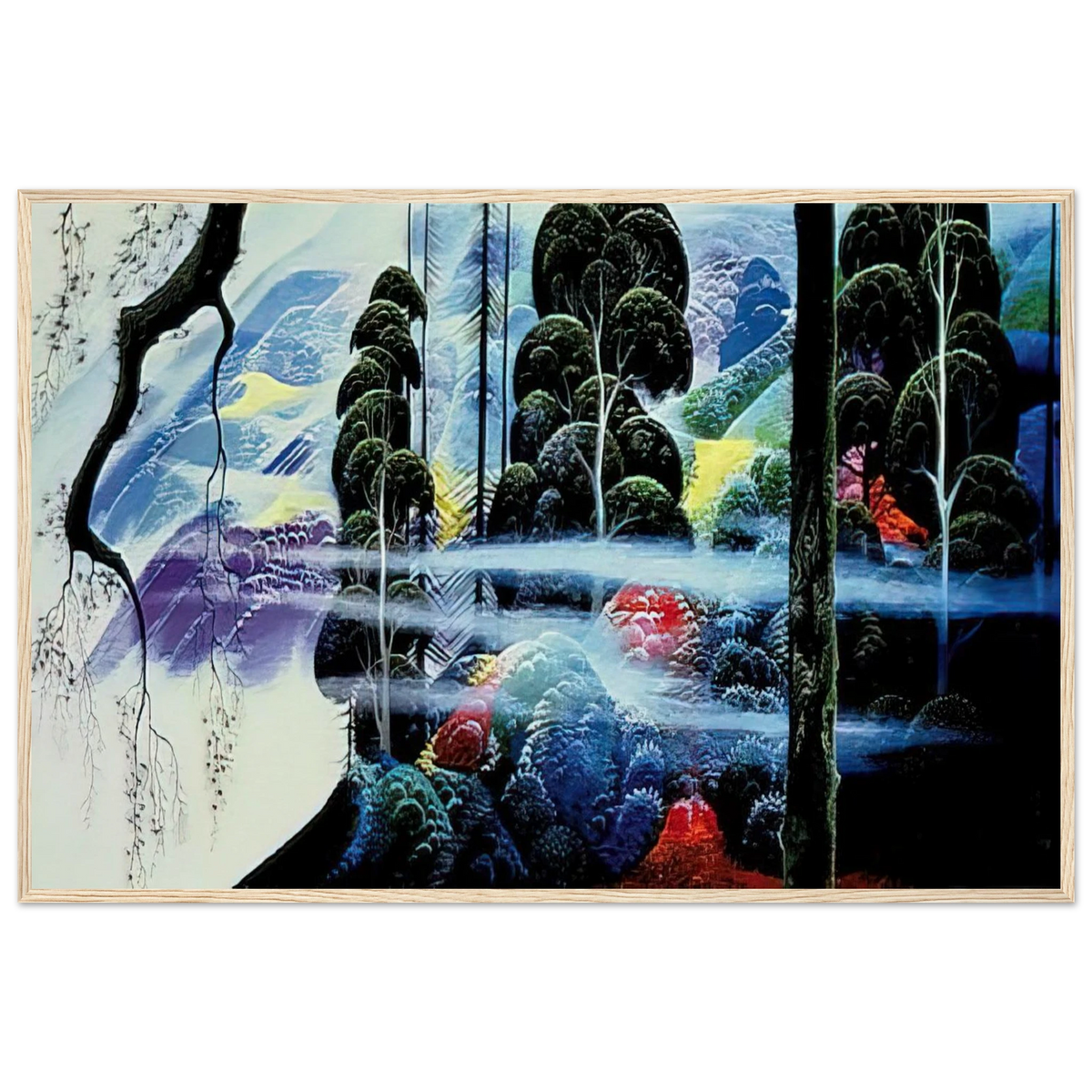 Along the Coast Framed Poster | Eyvind Earle Framed Prints Wall Art | Eyvind Earle Prints