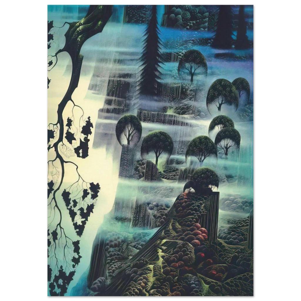 Surf Wind and Fog Poster | Eyvind Earle Poster | Eyvind Earle Prints