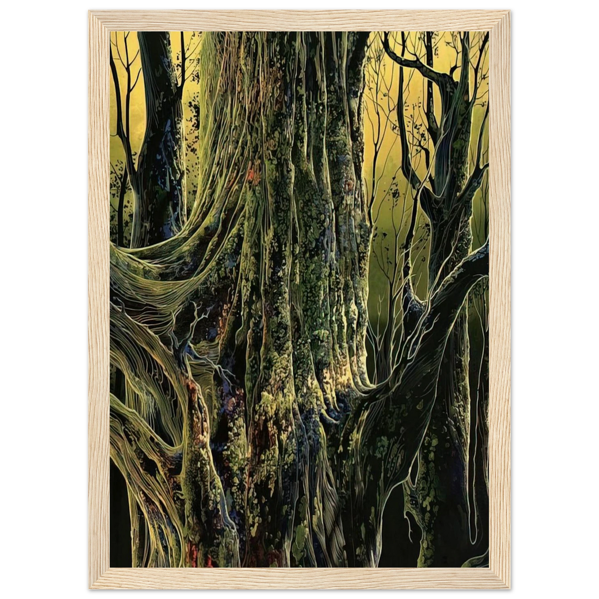 Ancient Tree Framed Poster | Eyvind Earle Framed Prints Wall Art | Eyvind Earle Prints