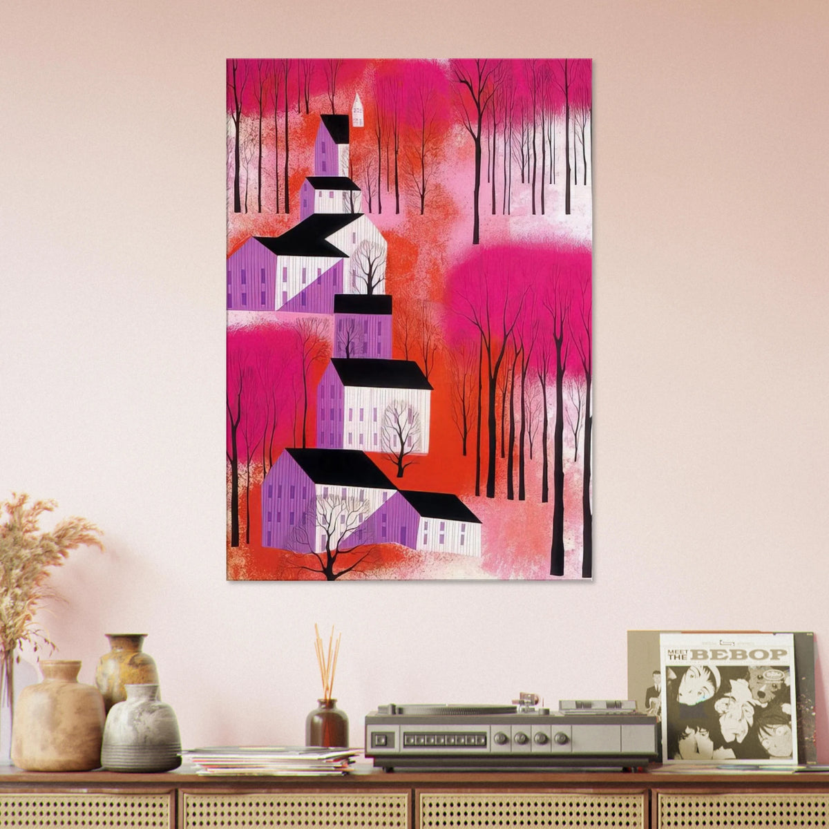 Autumn Sunset Canvas | Eyvind Earle Canvas | Eyvind Earle Prints