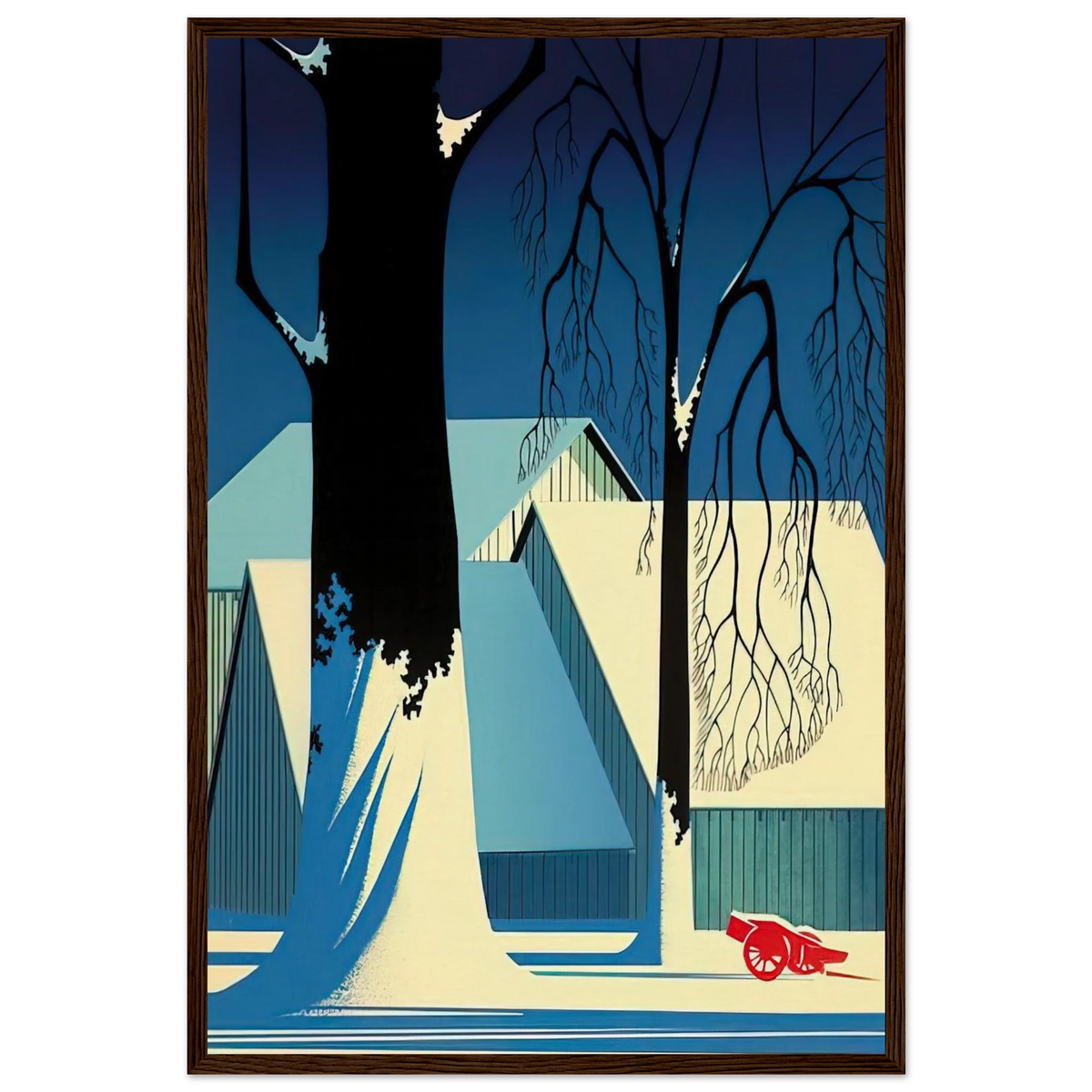Turquoise Framed Poster | Eyvind Earle Framed Prints Wall Art | Eyvind Earle Prints