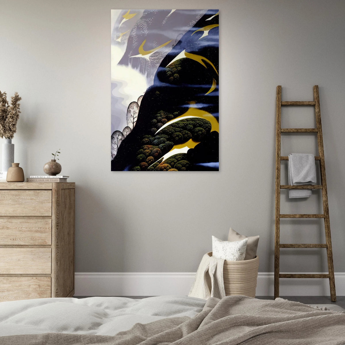 Copy of Sea mist and Pastures Poster | Eyvind Earle Poster | Eyvind Earle Prints