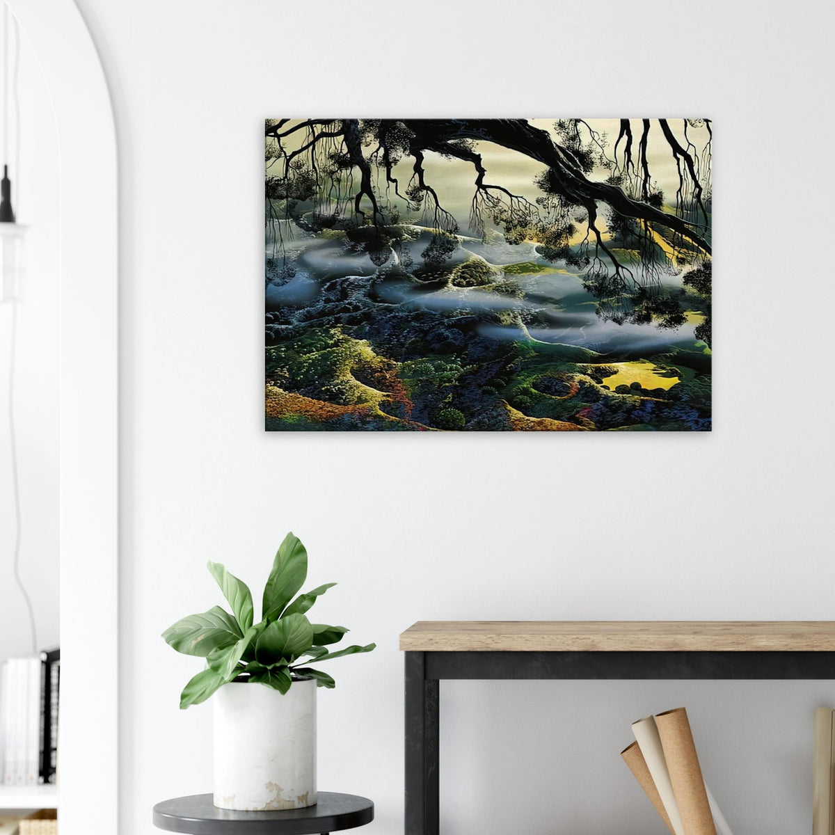 Fog Passes By Canvas | Eyvind Earle Canvas | Eyvind Earle Prints