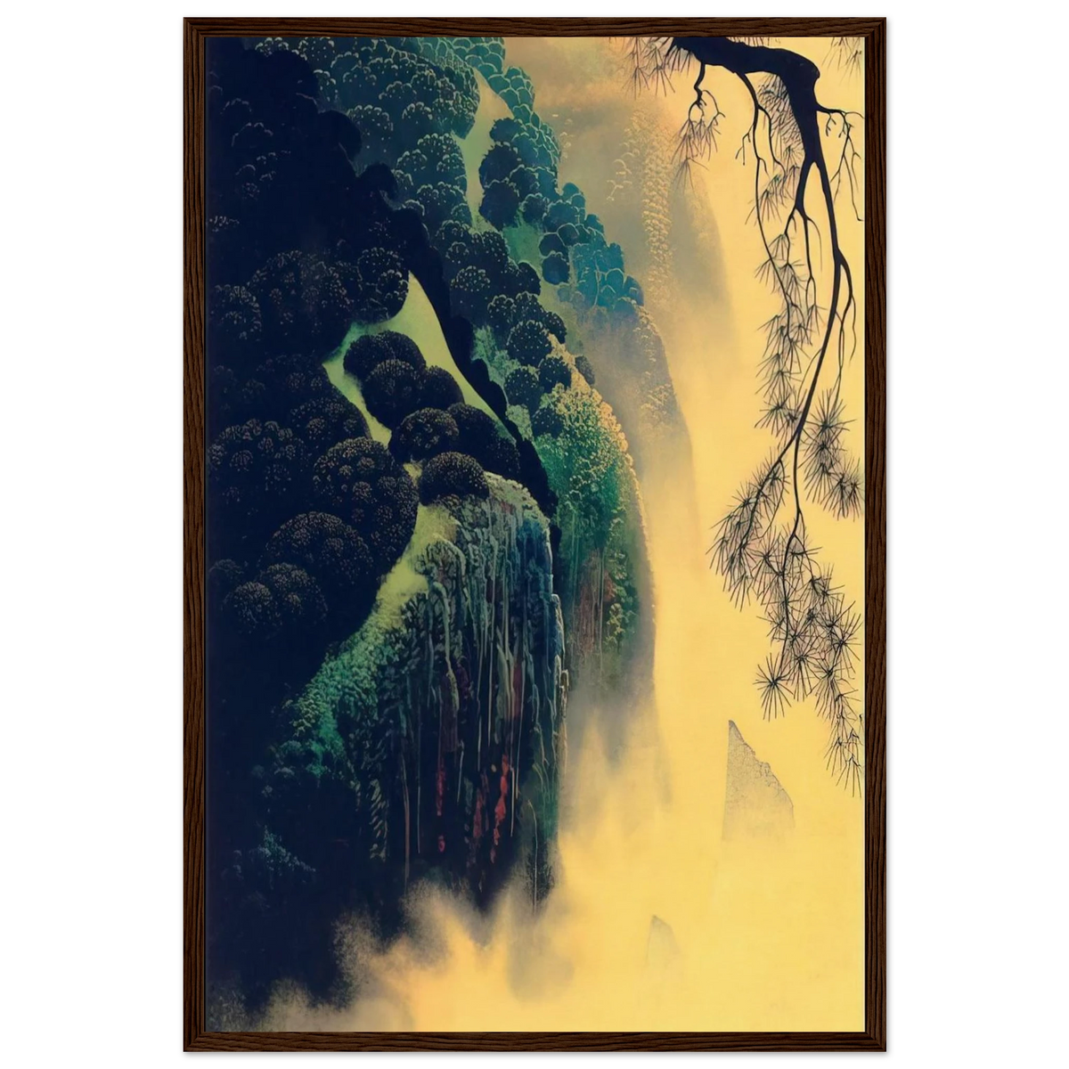 Jeweled Coast Framed Poster | Eyvind Earle Framed Prints Wall Art | Eyvind Earle Prints