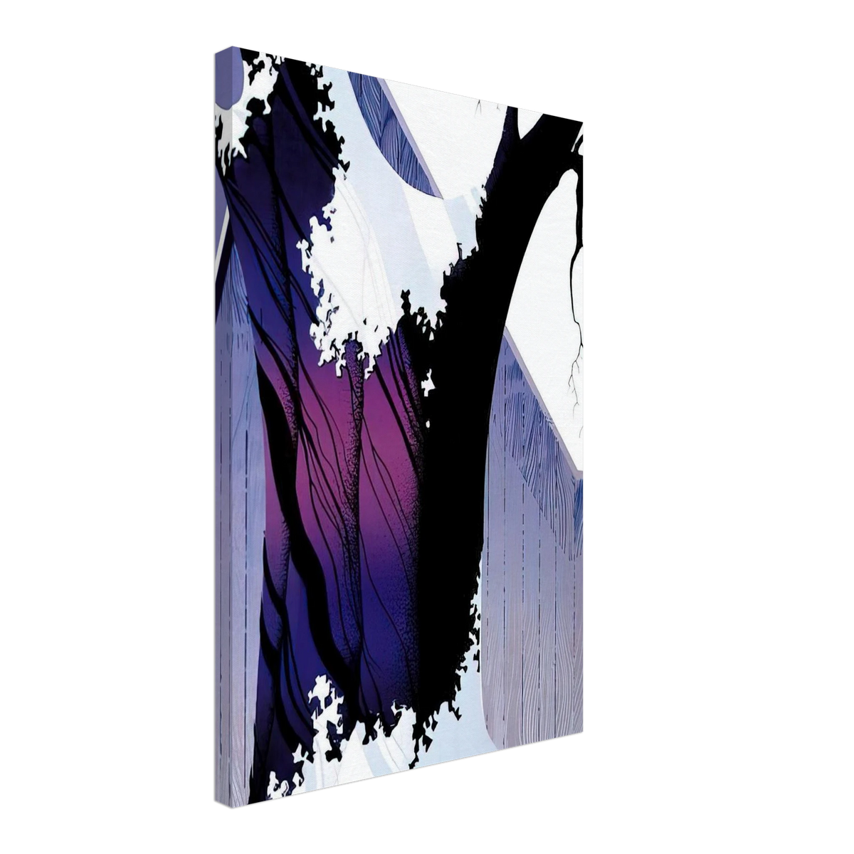 Violet Tree and Barn Canvas | Eyvind Earle Canvas | Eyvind Earle Prints