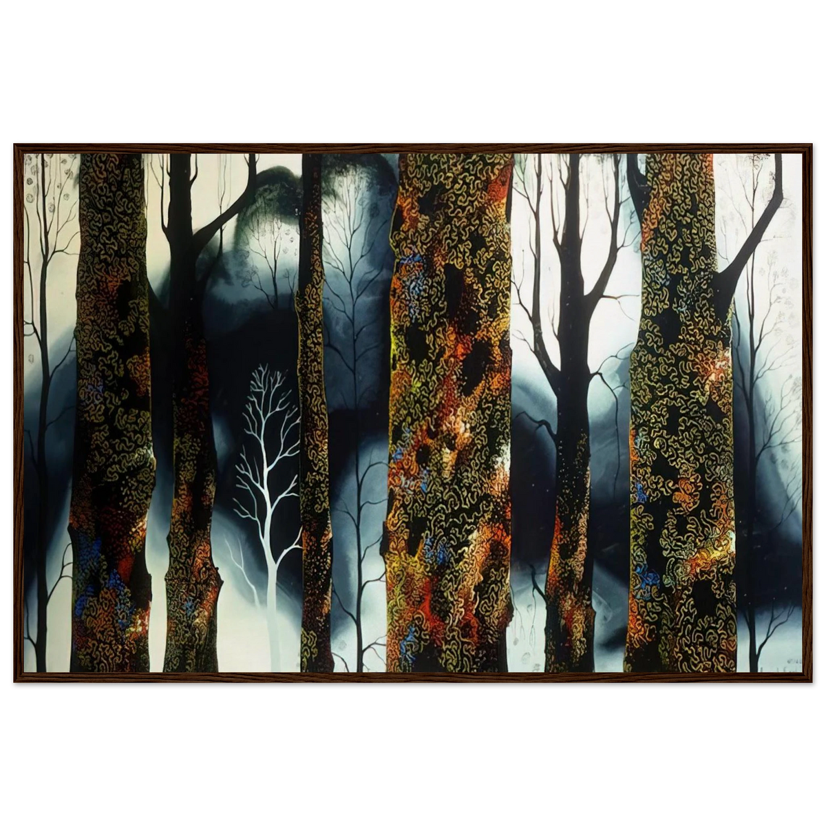 Jewel Trees Framed Poster | Eyvind Earle Framed Prints Wall Art | Eyvind Earle Prints