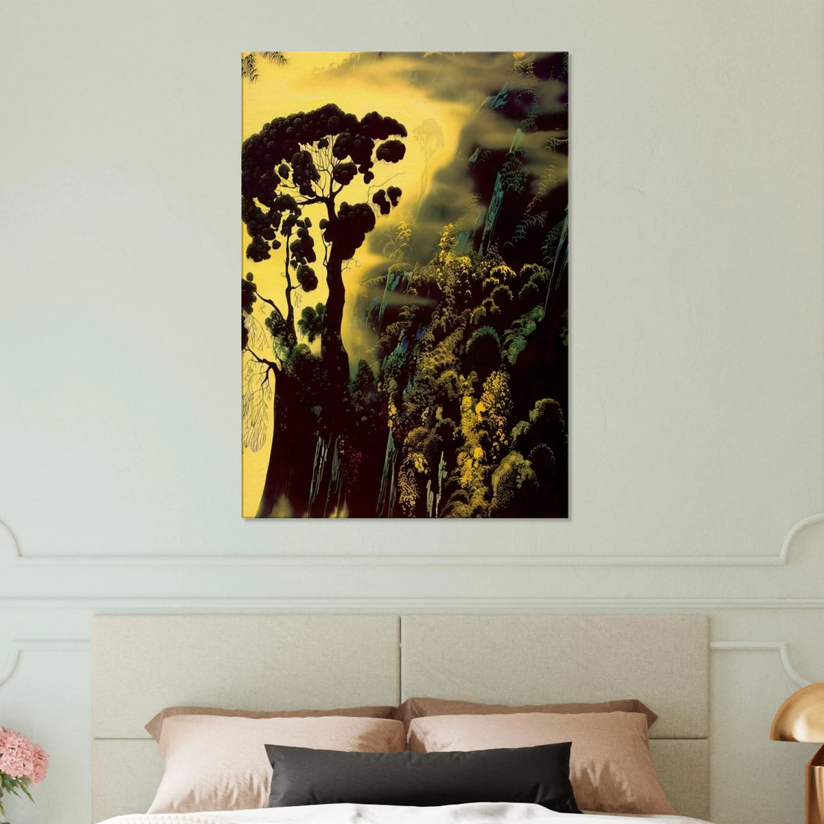 Sunset Silhouette Canvas | Eyvind Earle Canvas | Eyvind Earle Prints