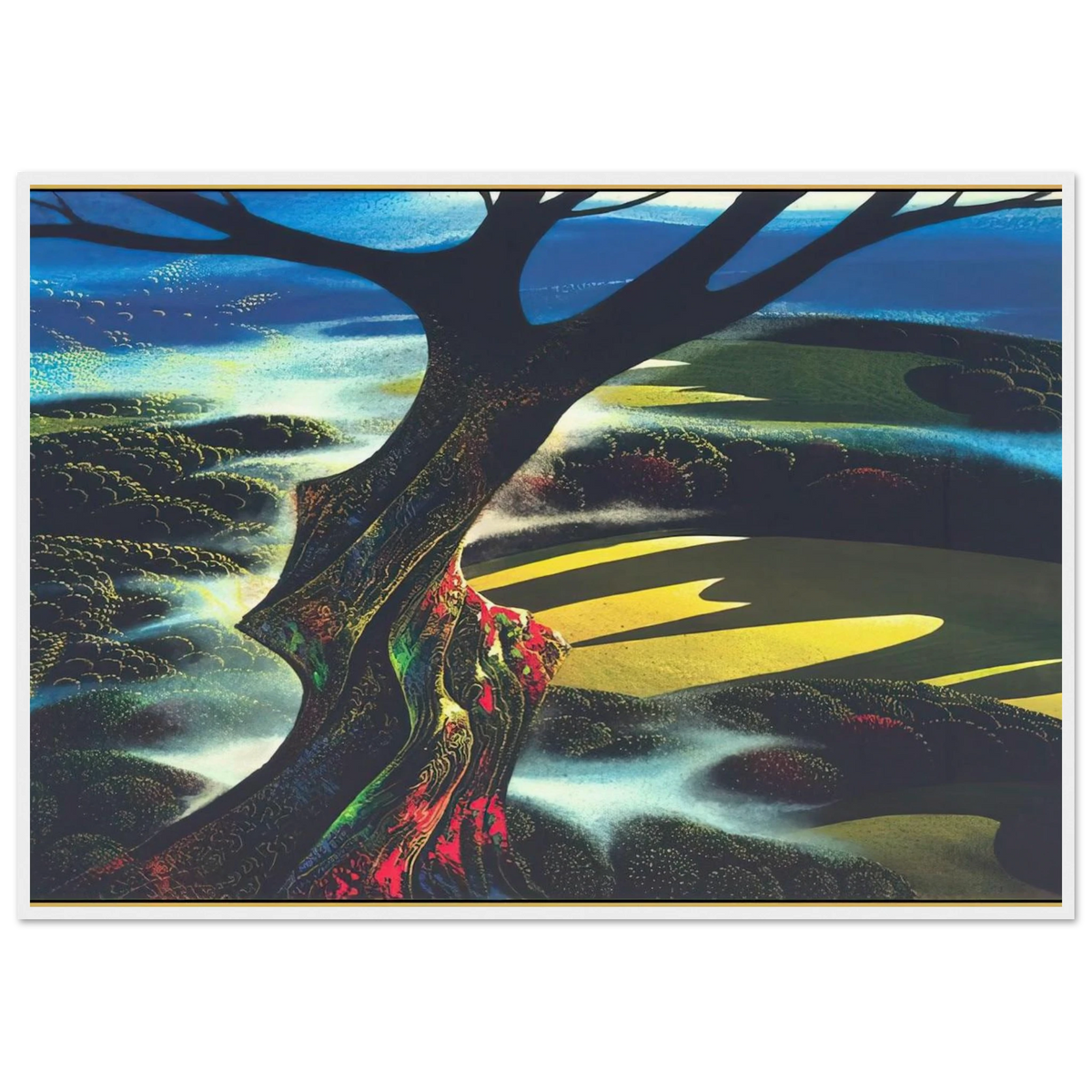 Autumn Shadows Framed Poster | Eyvind Earle Framed Prints Wall Art | Eyvind Earle Prints