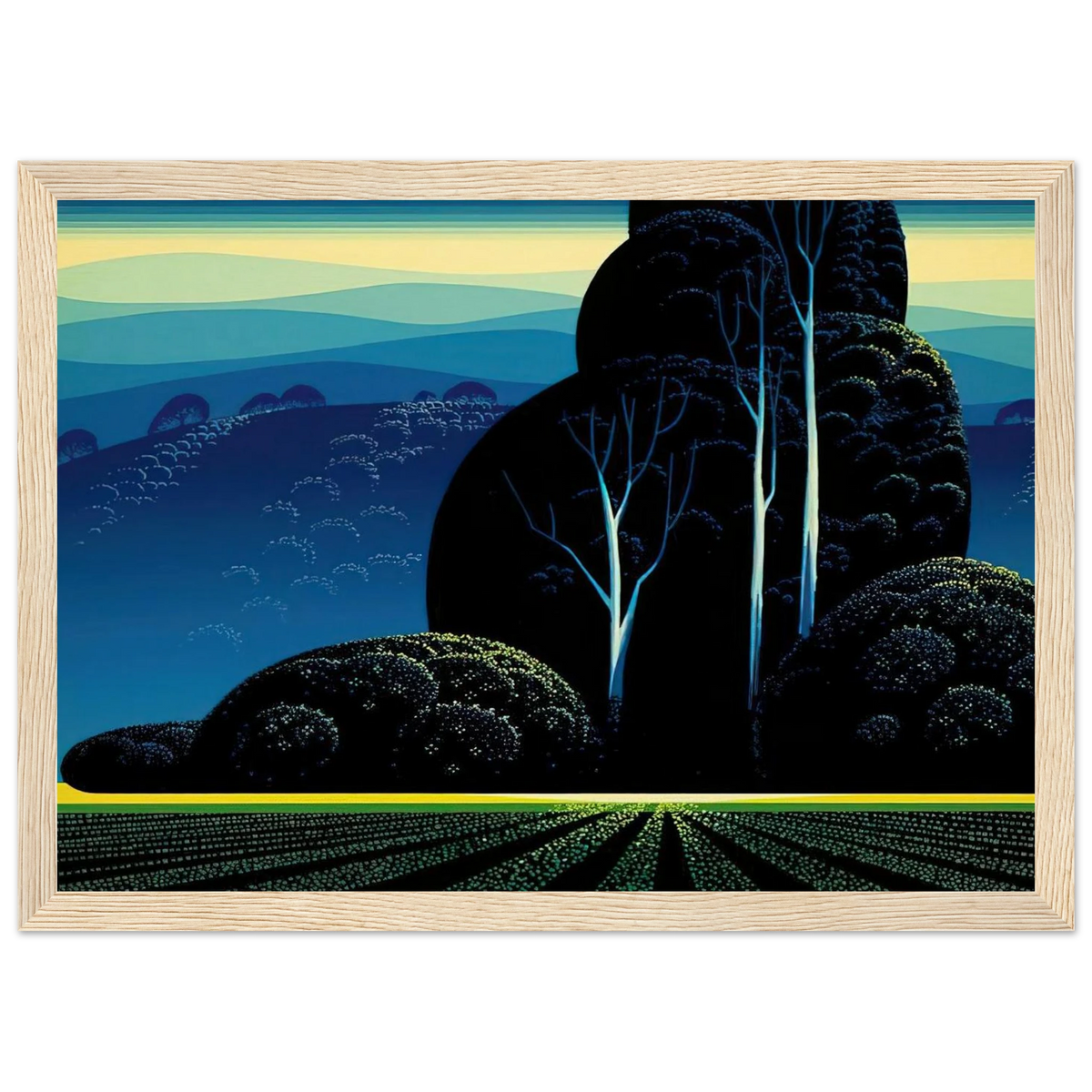 Even Tide Framed Poster | Eyvind Earle Framed Prints Wall Art | Eyvind Earle Prints