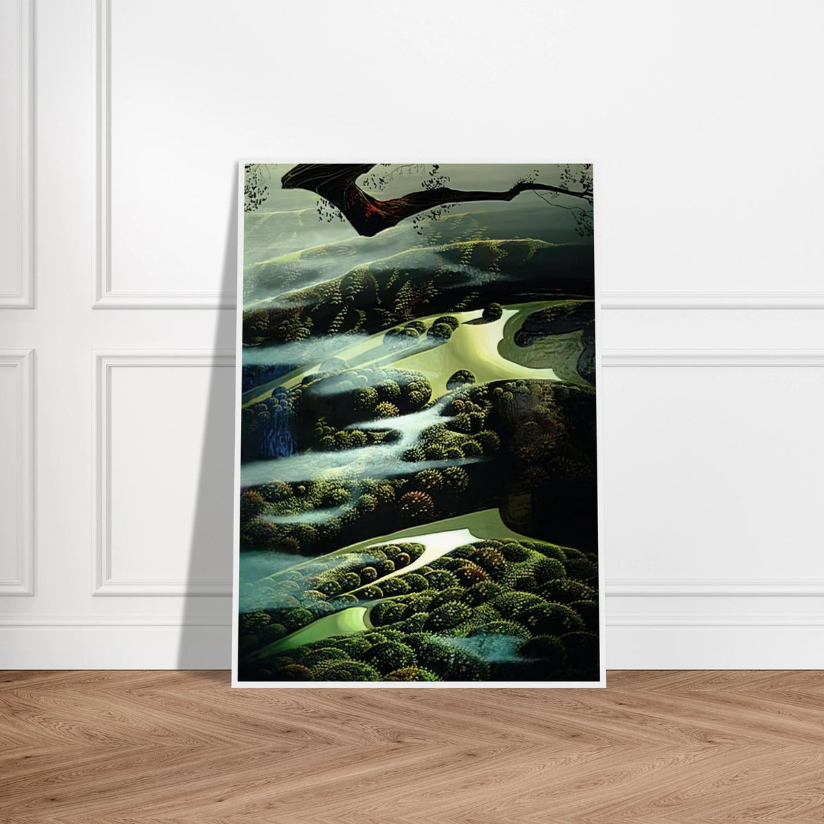 Carmel Valley Memory Framed Poster | Eyvind Earle Framed Prints Wall Art | Eyvind Earle Prints
