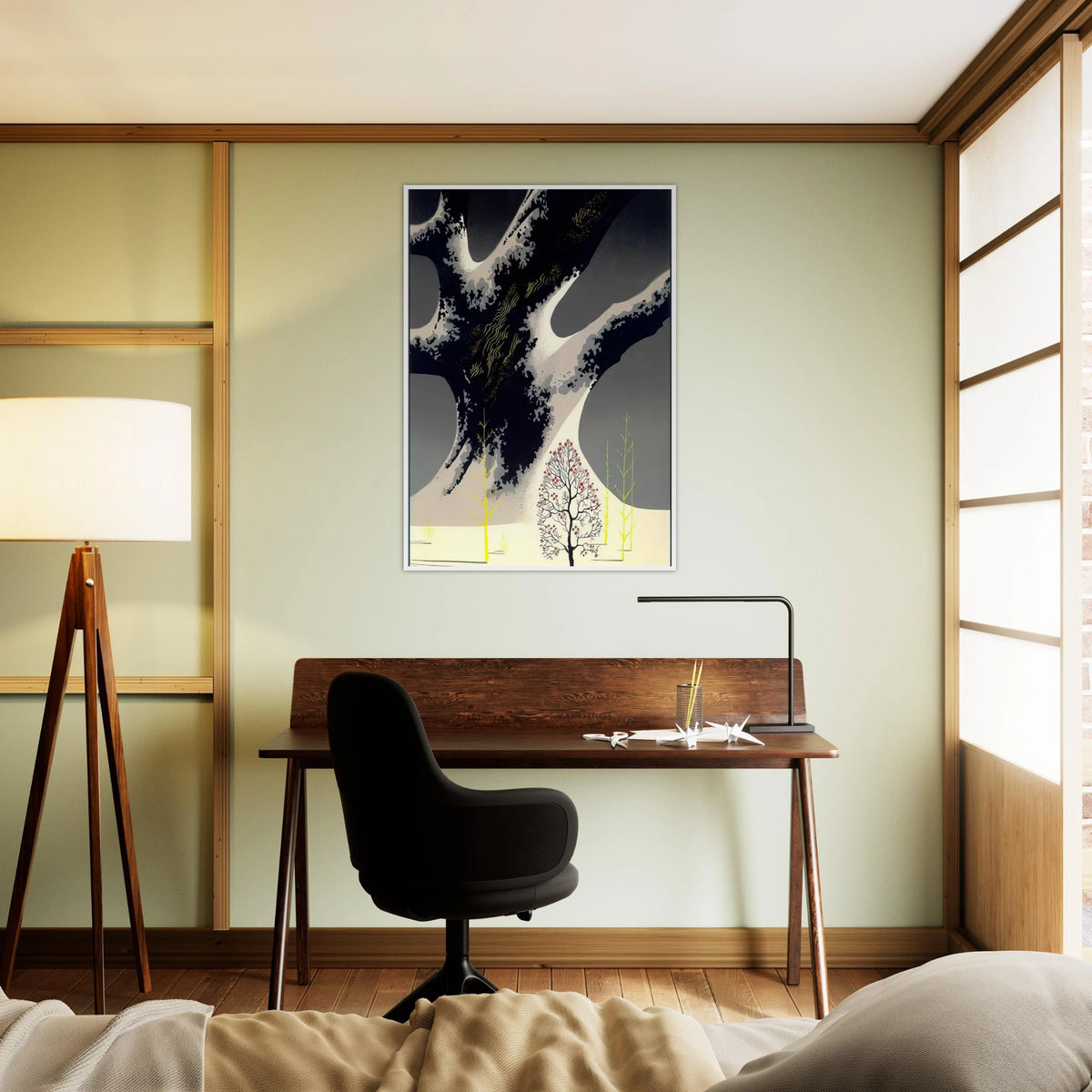 Winter Oak Framed Poster | Eyvind Earle Framed Prints Wall Art | Eyvind Earle Prints