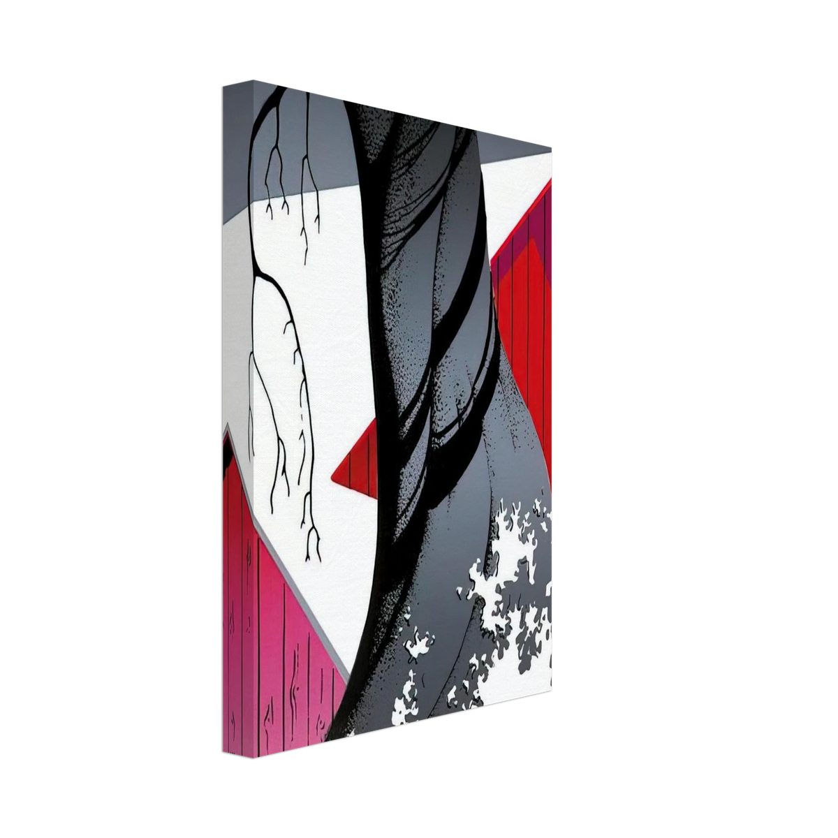 Red Barn and Grey Sky Canvas | Eyvind Earle Canvas | Eyvind Earle Prints