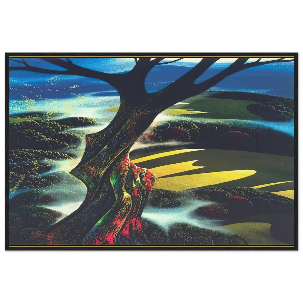 Autumn Shadows Framed Poster | Eyvind Earle Framed Prints Wall Art | Eyvind Earle Prints