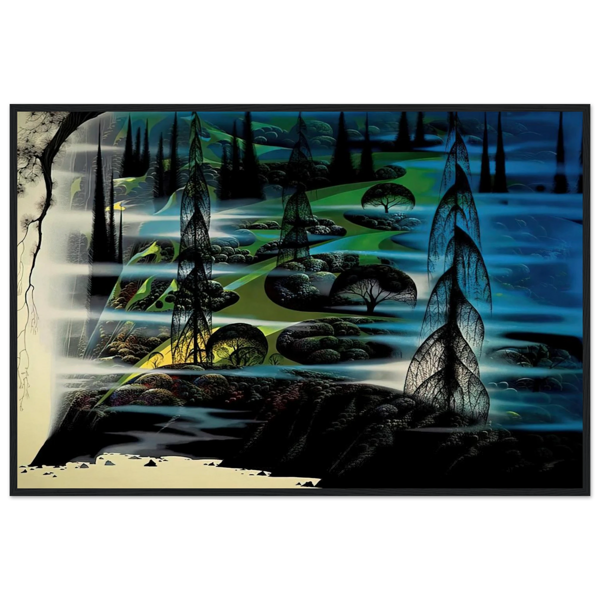 Beauty Beyond Believing Framed Poster | Eyvind Earle Framed Prints Wall Art | Eyvind Earle Prints