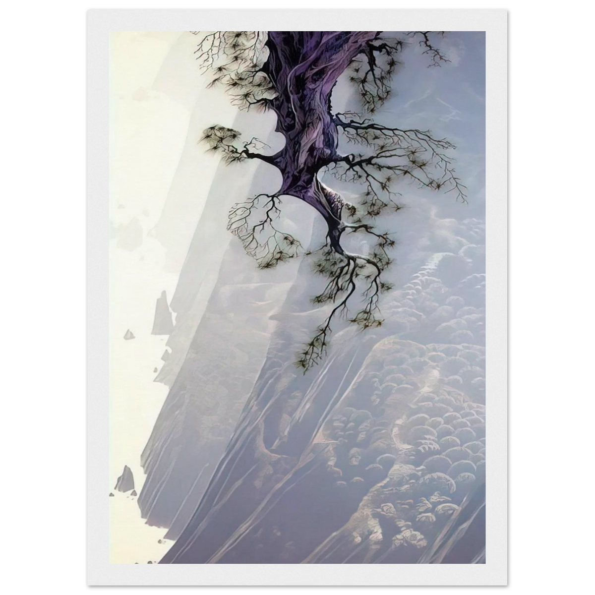 Mountain Rise Framed Poster | Eyvind Earle Framed Prints Wall Art | Eyvind Earle Prints