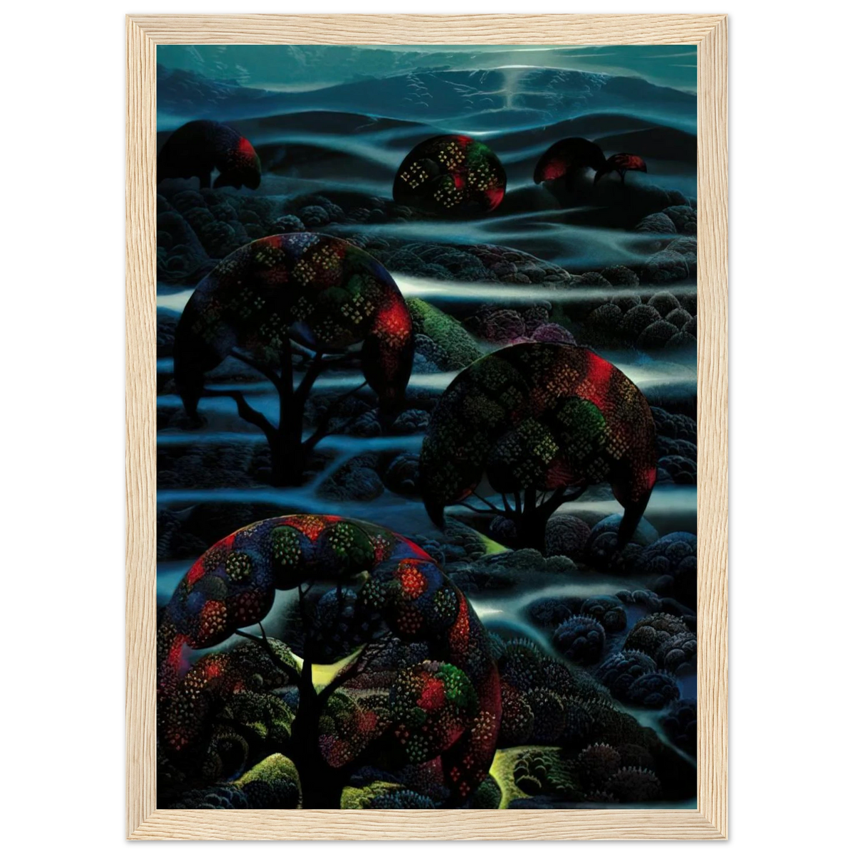 Garden of Dreams Framed Poster | Eyvind Earle Framed Prints Wall Art | Eyvind Earle Prints