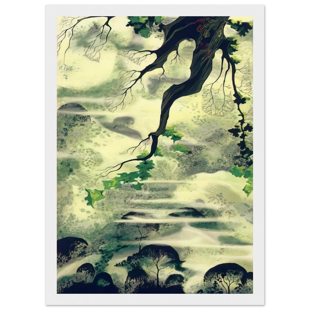 Fog Bound Framed Poster | Eyvind Earle Framed Prints Wall Art | Eyvind Earle Prints